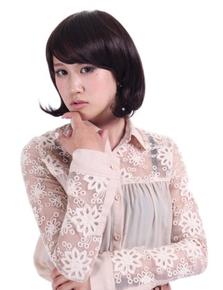 Wigs2you 全假髪 日本正品 耐熱 短 斜劉海 甜美 清爽 可愛 修臉 時尚BOB頭 甜美可愛型 W-791